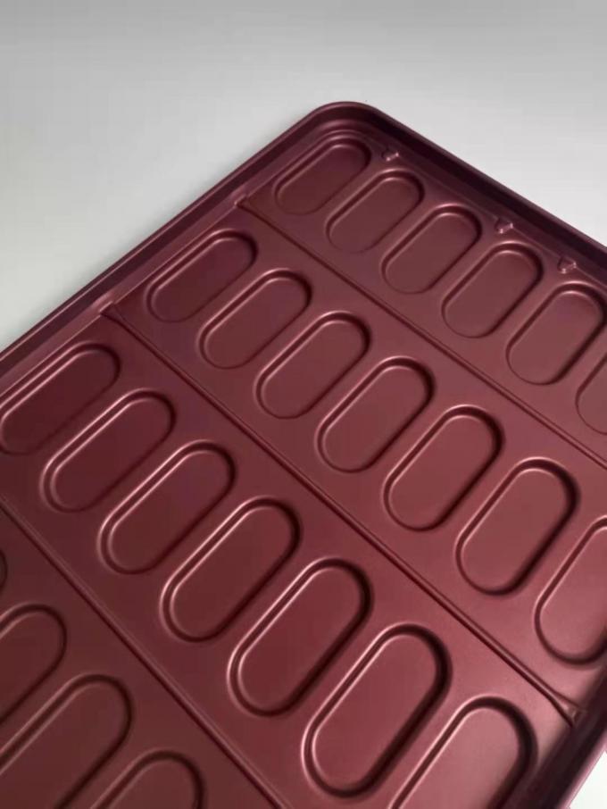 Aluminum Steel 28 Cavity 670x511.2x40.4mm Hot Dog Bun Baking Mold Pan