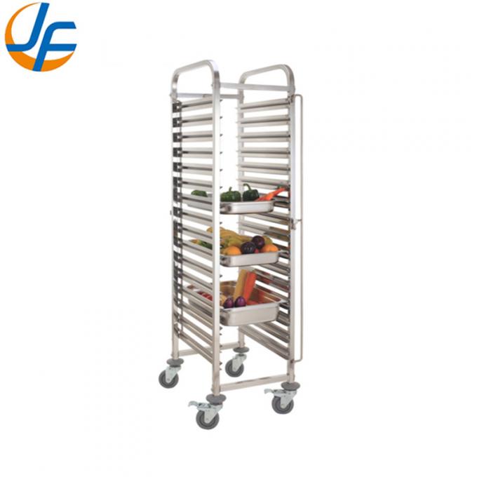 High Standard Stainless Steel Knocked-Down Baking Tray Rack Trolley