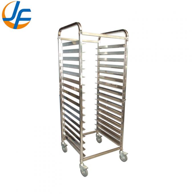 High Standard Stainless Steel Knocked-Down Baking Tray Rack Trolley