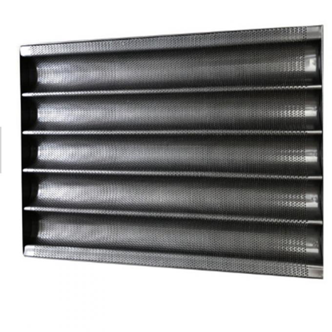 Hot Selling Baguette Tray Perforated Aluminum French Bread Bakery Muolder Silicing Tray for Baking