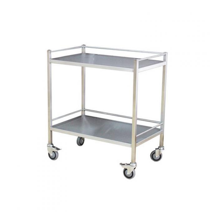 Double Line Tray Rack Trolley Stainless Steel Bakery Trolley