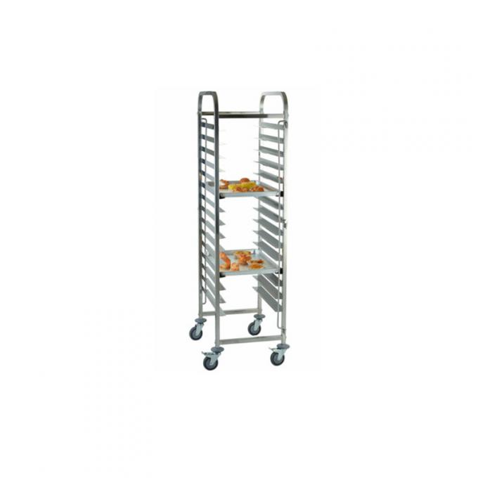 Stainless Steel Buffet Service Tray Rack Food Trolley