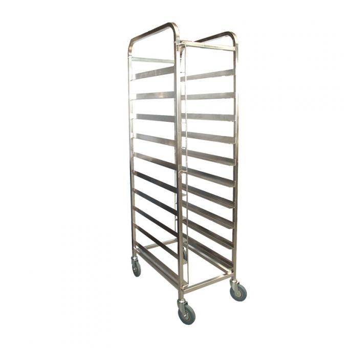 Stainless Steel Knocked-Down Movable Plate Trolley