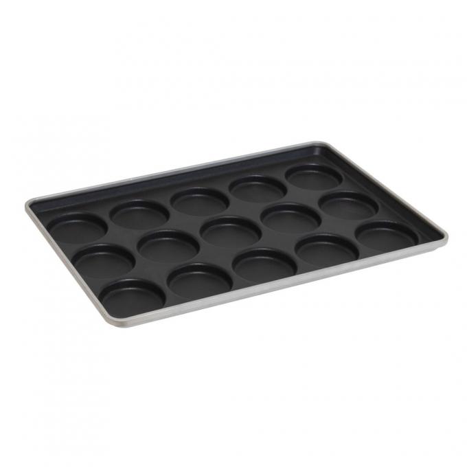 Rk Bakeware China-Slicone Glazed Cupcake Muffin Custard Cake Baking Tray for Industrial Cupcake Lines