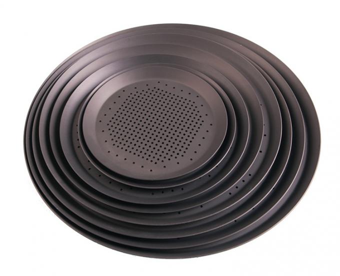 Rk Bakeware China-Hard Anode Perforated Thin Crust Pizza Pan for Pizza Hut