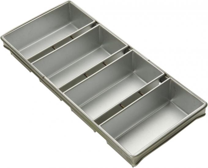 Rk Bakeware China Foodservice 902505 Sub Roll Bread Pan, 5 Molds Per Pan