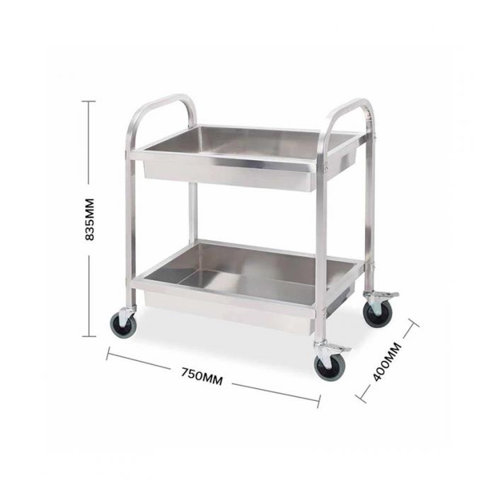 China Manufacturer for Transport Stainless Steel Gastronorm Rack Small Trolley