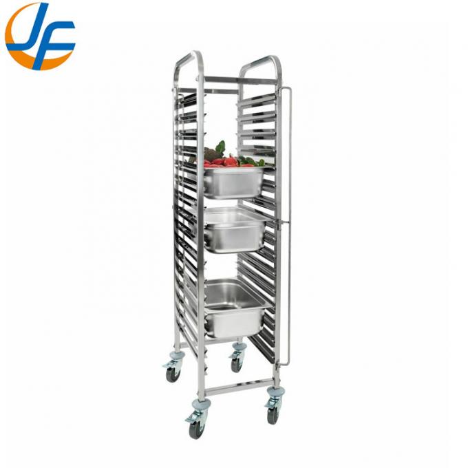 Rk Bakeware Manufacturer China-Aluminum 10 Pan Side Load Bun / Sheet Pan Rack - Assembled