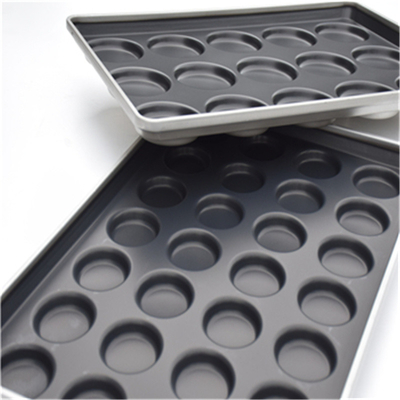RK Bakeware China Foodservice 2.5 Inch Nonstick Mini Hamburger Bun Tray