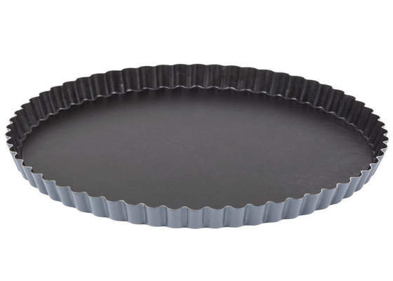 RK Bakeware China-Mackies Fluted Nonstick Quiche Pan With Removable Bottom