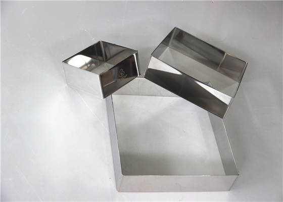 RK Bakeware China Foodservice NSF Custom Stainless Steel Square Mousse Cake Ring