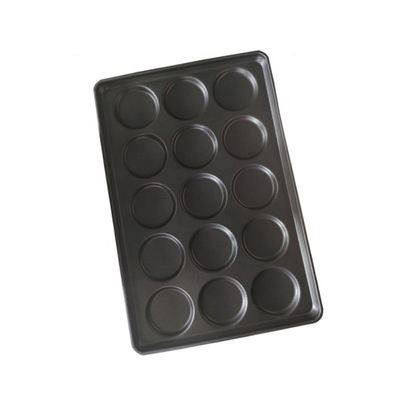 15 Cavities Baking Toast Bread Pan 4 Inch Hamburger Pan 40*60cm baking pan For Baking Burger Tray