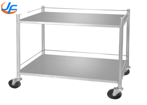 RK Bakeware China Foodservice NSF 3 Tier Stainless Steel Serving Cart Stainless Steel Material Distribution Cart