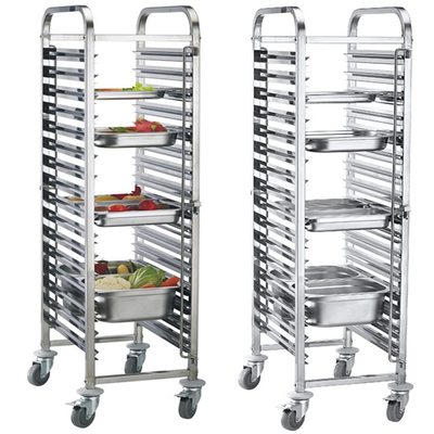                  201 304 316 Food Grade Stainless Steel 32 Trays Tray Trolly /Gastronorm Trolley/Food Trolley for Sale             