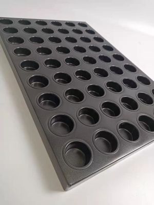 Silicone Coating   54 Cups Cupcake Mould  Muffin Cake Trays