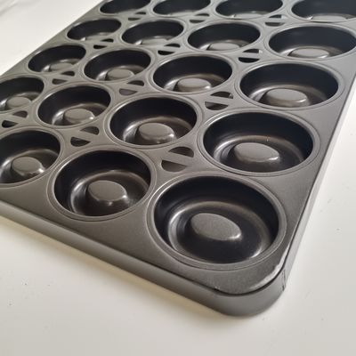 36 Cavity Aluminum Steel Oval Donut Cake Baking Trays