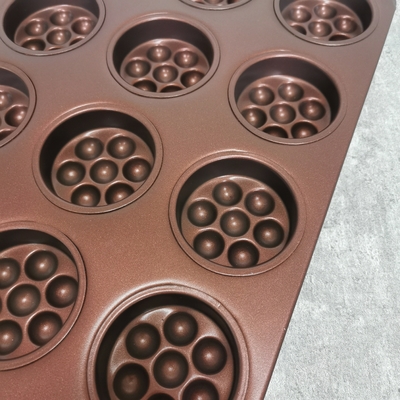 24 Cavity 1.0mm Puff Pastry Baking Tray With PTFE Coating