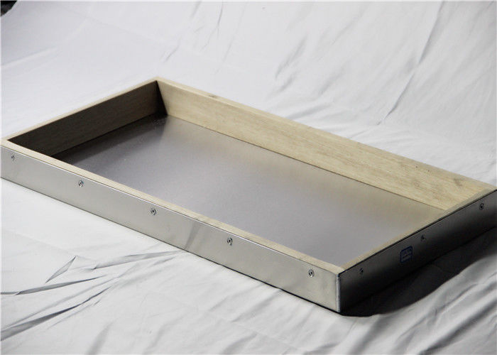 1.5mm 600x400x48mm Non Stick Aluminized wood frame Baking Pans