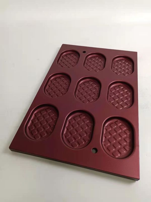 9 Cavity PTFE Al Steel Waffle Baking Tray Pan 0.8mm thickness