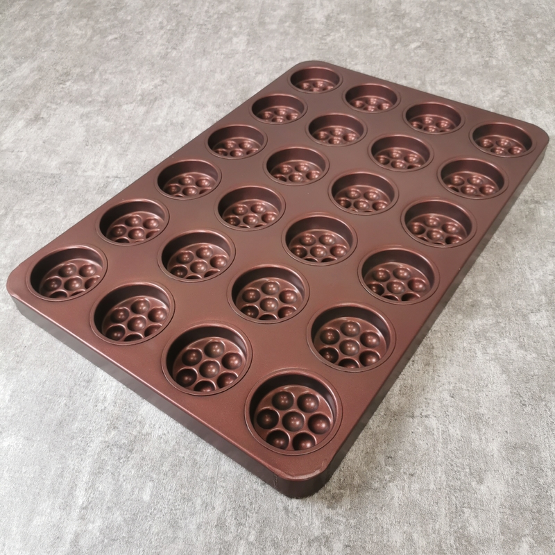 24 Cavity 1.0mm Puff Pastry Baking Tray With PTFE Coating