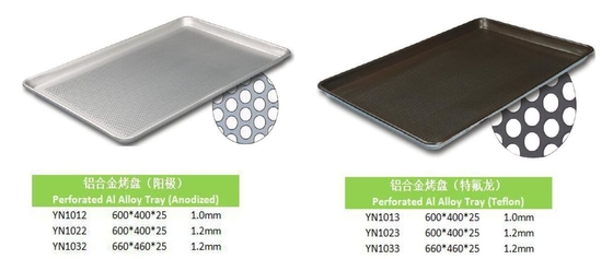 RK Bakeware China Foodservice Nonstick Perforated Aluminium Baking Tray Glaze