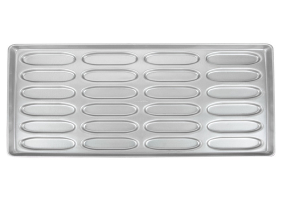 RK Bakeware China Foodservice NSF 24 Mold Aluminum Cupcake Trays / Aluminized Steel Commercial Hot Dog Bun Pan