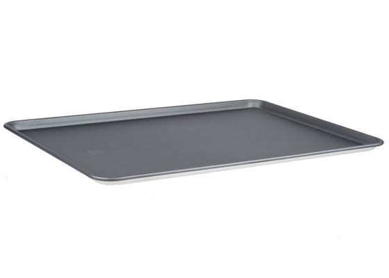 RK Bakeware China Foodservice NSF 16 Gauge Aluminium Baking Tray , 18&quot; X 26&quot; Wire In Rim Aluminum Bun / Sheet Pan