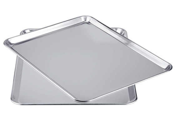 RK Bakeware China Foodservice Chicago Metallic Aluminum Bun Tray / Cookie / Bread Baking Sheet Tray