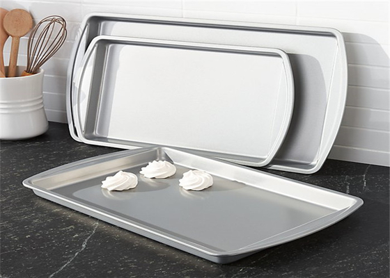 RK Bakeware China Aluminium Baking Tray Commercial Aluminum Round Corner Sheet Pan