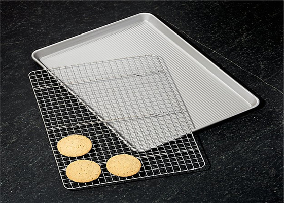 RK Bakeware China Aluminum Baking Tray Heavy Duty Gauge Aluminum Bun Sheet Pan