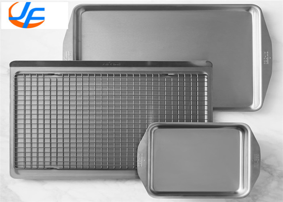 RK Bakeware China Aluminum Baking Tray Heavy Duty Gauge Aluminum Bun Sheet Pan