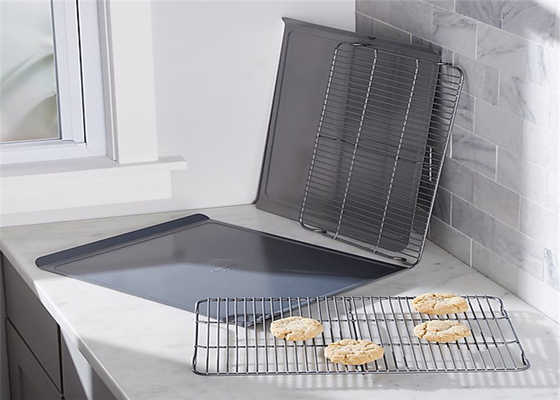 RK Bakeware China Full Size 18X26 Inch Commerical Aluminium Cookie Sheet Baking Tray