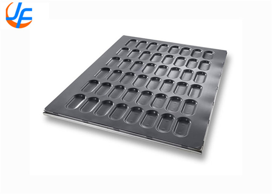 RK Bakeware China Foodservice 49015 Chicago Metallic Glazed Aluminized Steel Full Size Sub Sandwich Bun Baking Tray Pan