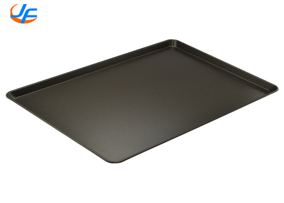 RK Bakeware China Foodservice Telfon Nonstick 600*400mm Wire in Rim Aluminum Bun Baking Tray Pan