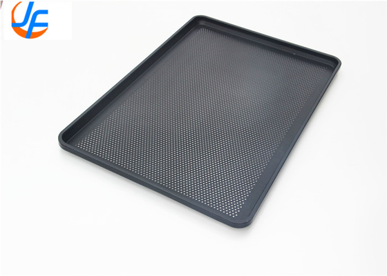 RK Bakeware China Foodservice 44699 StayFlat Full Size 16 Gauge  Wire in Rim Aluminum Perforated Baking Tray