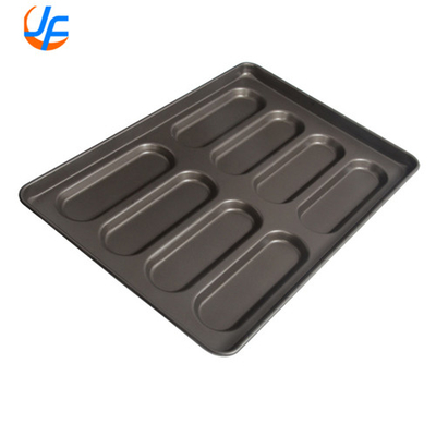 RK Bakeware China Foodservice Commercial Slicone Glazed Hot Dog Bun Pan For Wholesale Bakeries