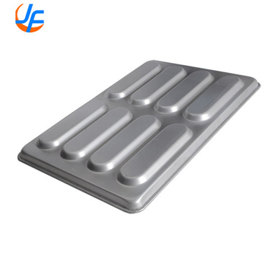 RK Bakeware China Foodservice Commercial Slicone Glazed Hot Dog Bun Pan For Wholesale Bakeries