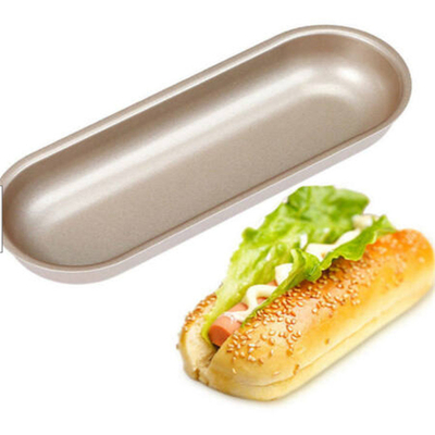 RK Bakeware China Foodservice NSF Hot Dog Bun Pan Hotdog Bread Mould Nonstick Baking Pan