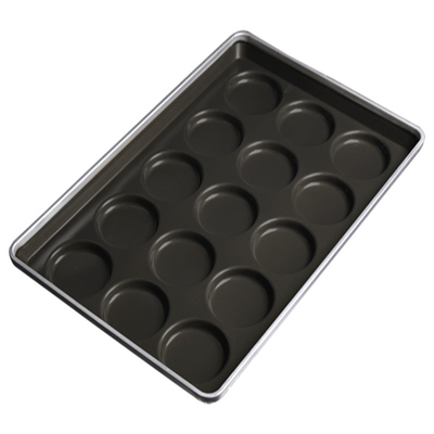 Rk Bakeware China-3.5 Inch 4 Inch 4.5 Inch 5 Inch Hamburger Bun Pan Hamburger Bun Tray Hambuger Bread Baking Tray T