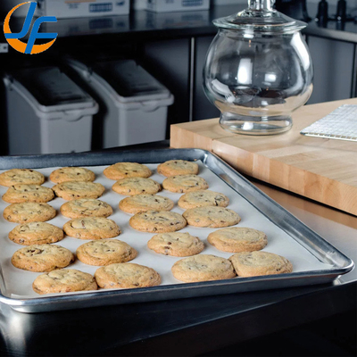 RK Bakeware China Foodservice 30694 Stayflat Full Size NSF 16 Gauge 18&quot; X 26&quot; Band in Rim Aluminum Sheet Baking Pan