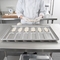 RK Bakeware China Foodservice NSF 0215 Glazed Aluminized Steel Rounded End Hoagie Bun Pan Hamburger Bun Baking Tray