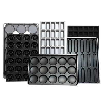Rk Bakeware China-1200*800 Aluminum Baguette Baking Tray Nonstick For Mecatherm Baguette Line