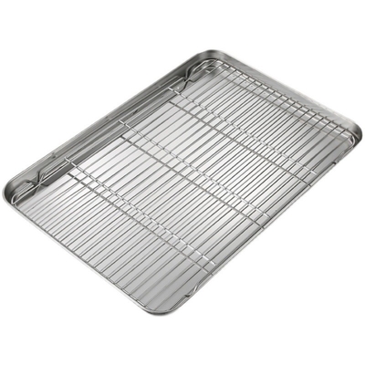 RK Bakeware China Foodservice NSF SUS304 Stainless Steel Footed Wire Grate