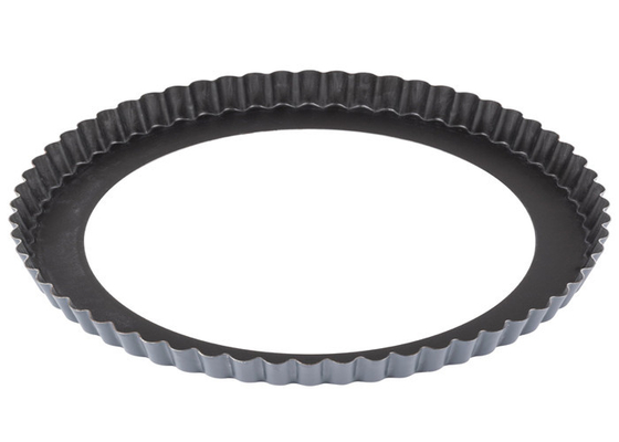 RK Bakeware China-Mackies Fluted Nonstick Quiche Pan With Removable Bottom