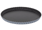 RK Bakeware China Foodservice NSF Nonstick Loose Bottom Fluted Oven Baking Pizza Pan Pie Pan