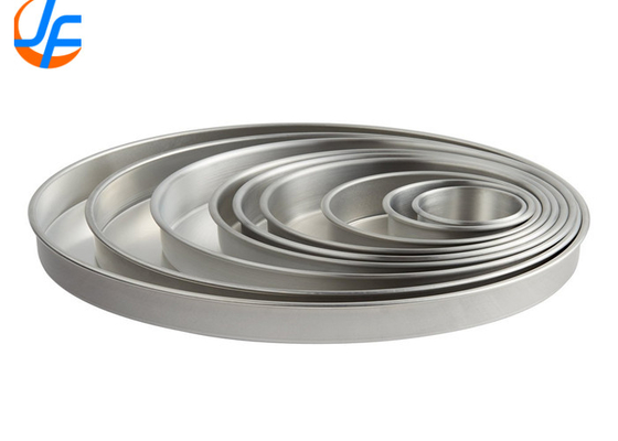 RK Bakeware China Foodservice NSF 10 Inch Aluminum Round Layer Cake Mould and Straight Sidewall Deep Dish Pizza Pan