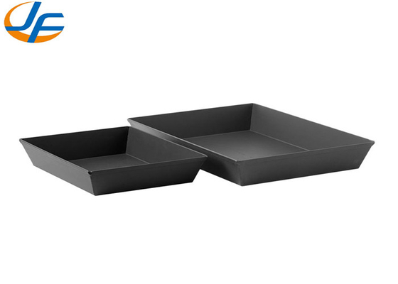 RK Bakeware China Foodservice NSF Commercial Hard Coat Aluminum Pizza Pan / Detroit Pizza Pans 8&quot; X 10&quot; X 2.38&quot;