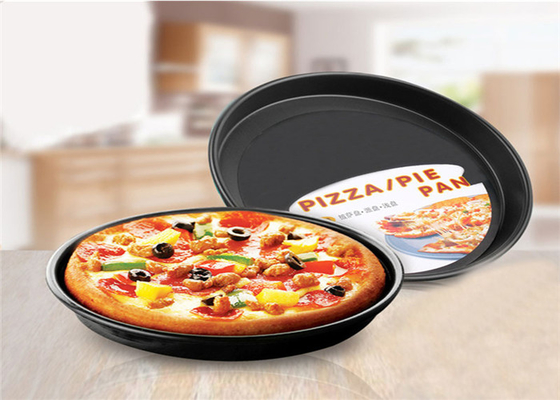 RK Bakeware China Foodservice NSF Hard Coat Custom Round Cake Pan , Stainless Steel Pizza Pan