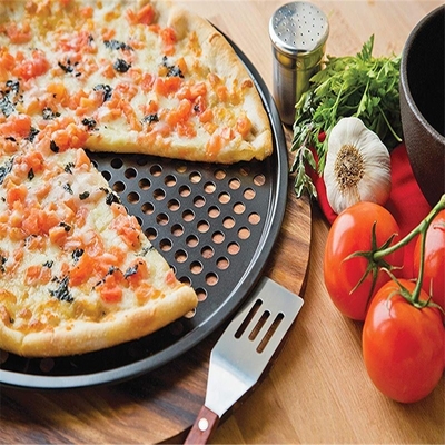                  Rk Bakeware China Manufacturer-Nonstick Aluminum Pizza Disk with Rim             