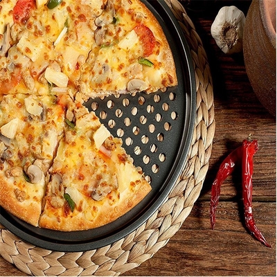                  Rk Bakeware China Manufacturer-Nonstick Aluminum Pizza Disk with Rim             